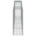 Coșuri gabion arcuite 9 buc, 400x50x120/140 cm, fier galvanizat - WALTI WALTI