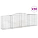 Coșuri gabion arcuite 20 buc, 400x50x120/140cm, fier galvanizat - WALTI WALTI