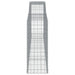 Coșuri gabion arcuite 25 buc, 400x50x120/140cm, fier galvanizat - WALTI WALTI