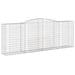Coșuri gabion arcuite 3 buc, 400x50x140/160 cm, fier galvanizat - WALTI WALTI
