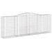 Coșuri gabion arcuite 5 buc, 400x50x140/160 cm, fier galvanizat - WALTI WALTI
