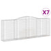 Coșuri gabion arcuite 7 buc, 400x50x140/160 cm, fier galvanizat - WALTI WALTI