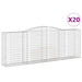 Coșuri gabion arcuite 20 buc, 400x50x140/160cm, fier galvanizat - WALTI WALTI