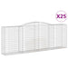 Coșuri gabion arcuite 25 buc, 400x50x140/160cm, fier galvanizat - WALTI WALTI