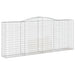 Coșuri gabion arcuite 5 buc. 400x50x160/180 cm, fier galvanizat - WALTI WALTI