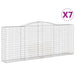 Coșuri gabion arcuite 7 buc. 400x50x160/180 cm, fier galvanizat - WALTI WALTI