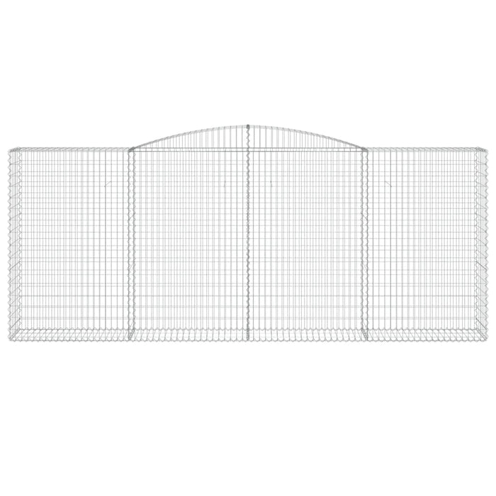 Coș gabion arcuit, 15 buc, 400x50x160/180 cm, fier galvanizat WALTI