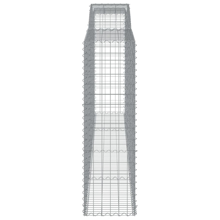 Coș gabion arcuit, 15 buc, 400x50x160/180 cm, fier galvanizat WALTI