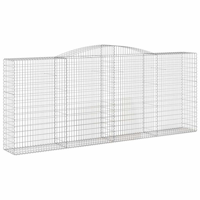 Coș gabion arcuit, 25 buc, 400x50x160/180 cm, fier galvanizat WALTI