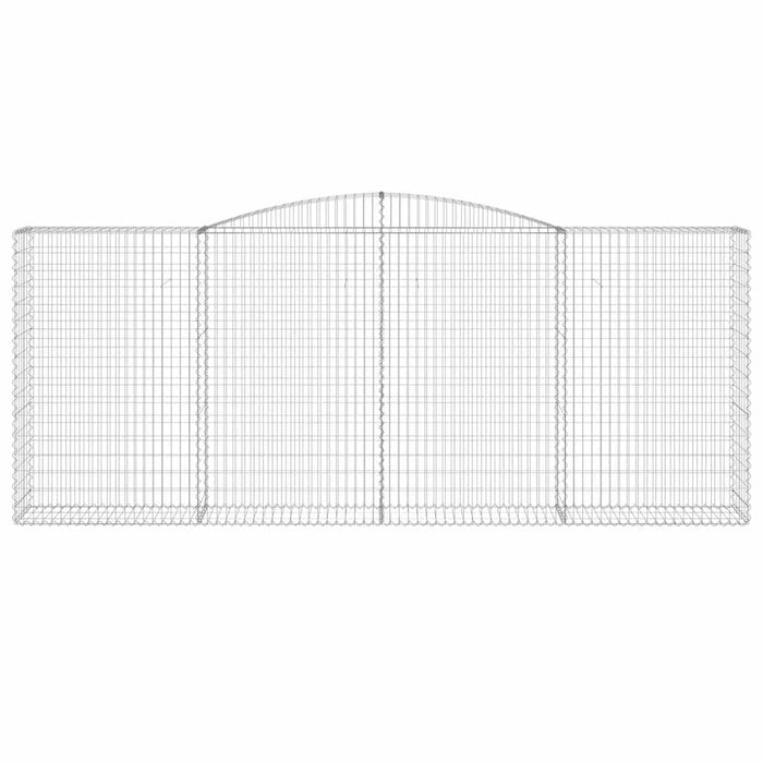 Coș gabion arcuit, 25 buc, 400x50x160/180 cm, fier galvanizat WALTI