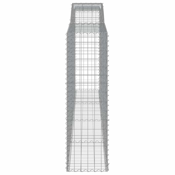 Coș gabion arcuit, 25 buc, 400x50x160/180 cm, fier galvanizat WALTI