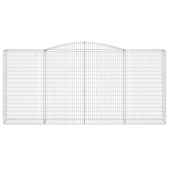 Coșuri gabion arcuite 2 buc, 400x50x180/200 cm, fier galvanizat - WALTI WALTI