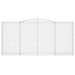 Coșuri gabion arcuite 2 buc, 400x50x180/200 cm, fier galvanizat - WALTI WALTI