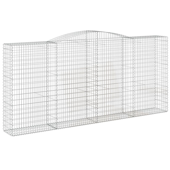 Coșuri gabion arcuite 3 buc, 400x50x180/200 cm, fier galvanizat - WALTI WALTI