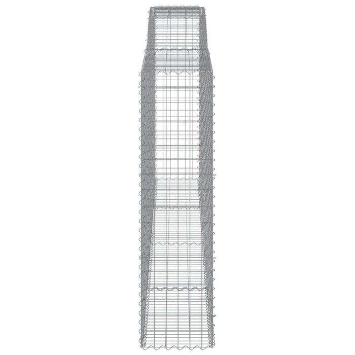 Coșuri gabion arcuite 3 buc, 400x50x180/200 cm, fier galvanizat - WALTI WALTI