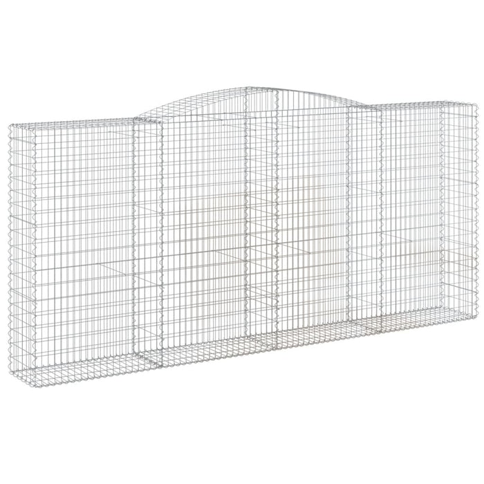 Coșuri gabion arcuite 4 buc, 400x50x180/200 cm, fier galvanizat WALTI