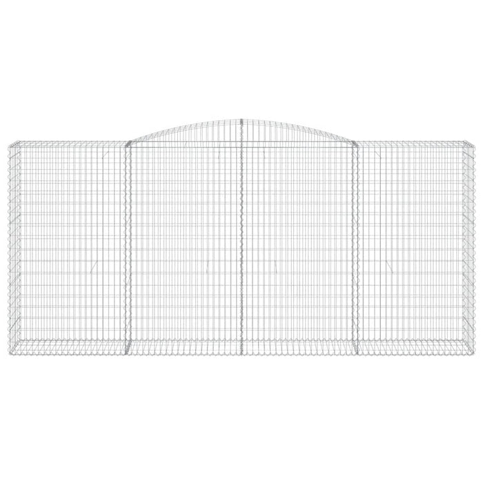Coșuri gabion arcuite 4 buc, 400x50x180/200 cm, fier galvanizat WALTI
