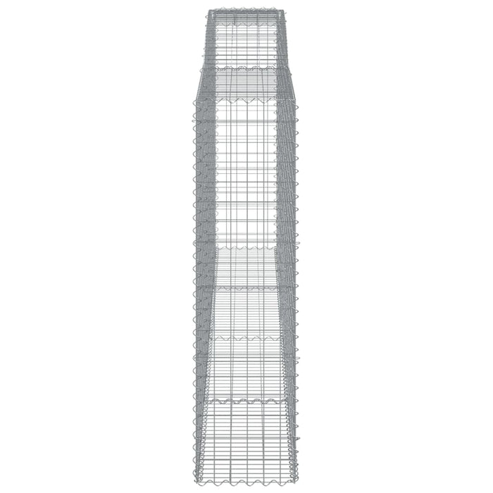 Coșuri gabion arcuite 9 buc, 400x50x180/200 cm, fier galvanizat WALTI