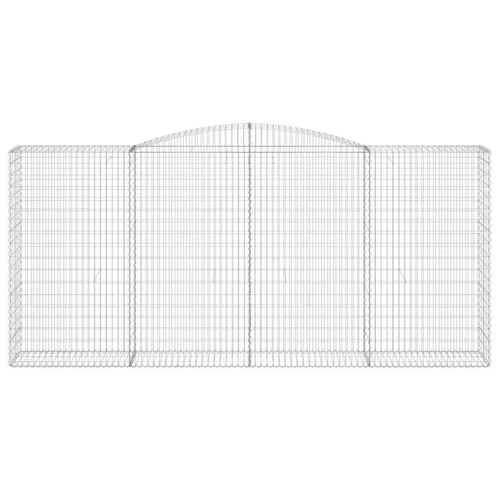 Coșuri gabion arcuite 10 buc, 400x50x180/200cm, fier galvanizat WALTI