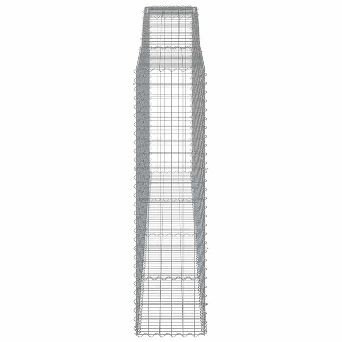 Coșuri gabion arcuite 10 buc, 400x50x180/200cm, fier galvanizat WALTI