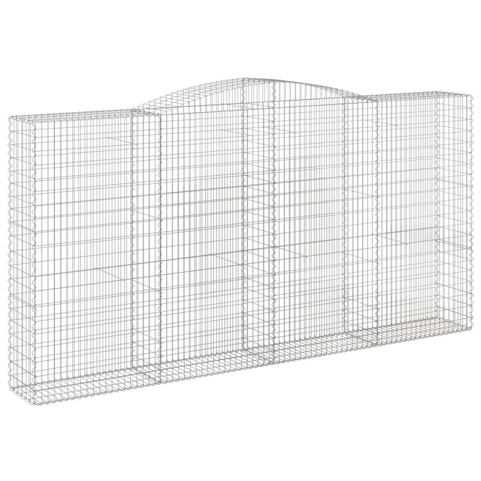 Coșuri gabion arcuite, 4 buc 400x50x200/220 cm, fier galvanizat - WALTI WALTI
