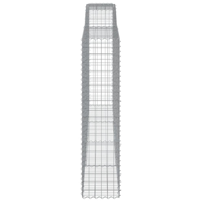 Coșuri gabion arcuite, 4 buc 400x50x200/220 cm, fier galvanizat - WALTI WALTI