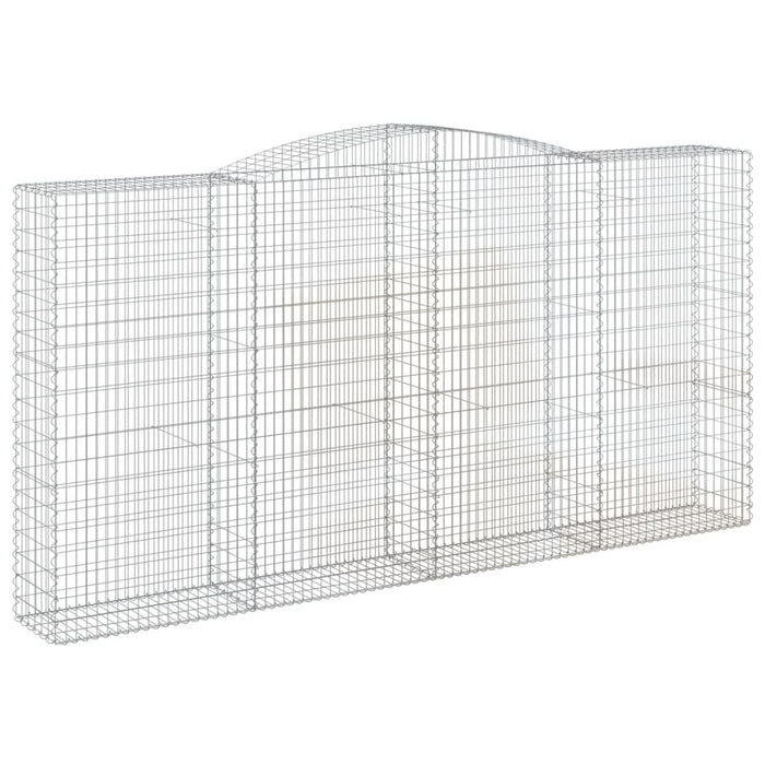 Coșuri gabion arcuite, 5 buc 400x50x200/220 cm, fier galvanizat - WALTI WALTI