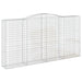 Coșuri gabion arcuite, 5 buc 400x50x200/220 cm, fier galvanizat - WALTI WALTI