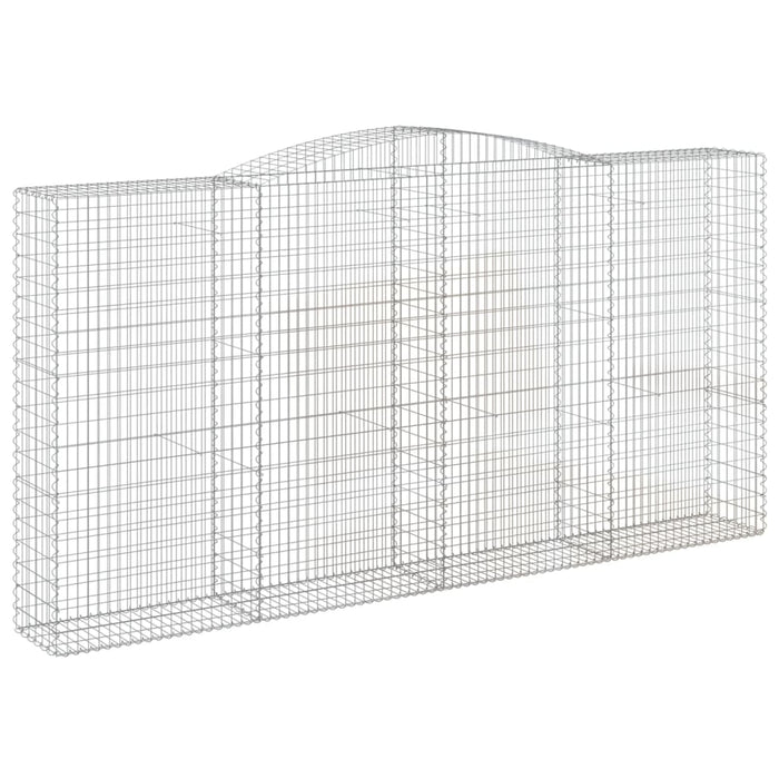 Coșuri gabion arcuite, 8 buc 400x50x200/220 cm, fier galvanizat - WALTI WALTI