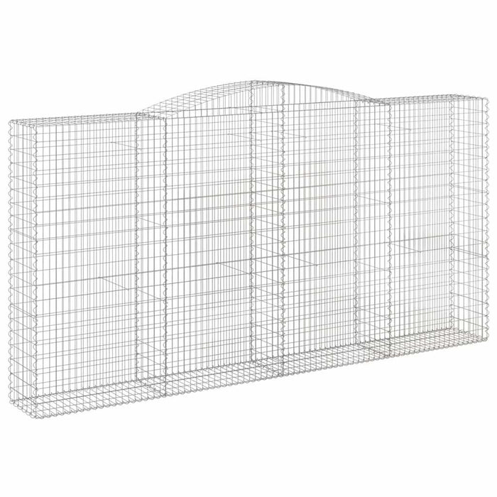 Coșuri gabion arcuite, 10 buc 400x50x200/220cm, fier galvanizat - WALTI WALTI