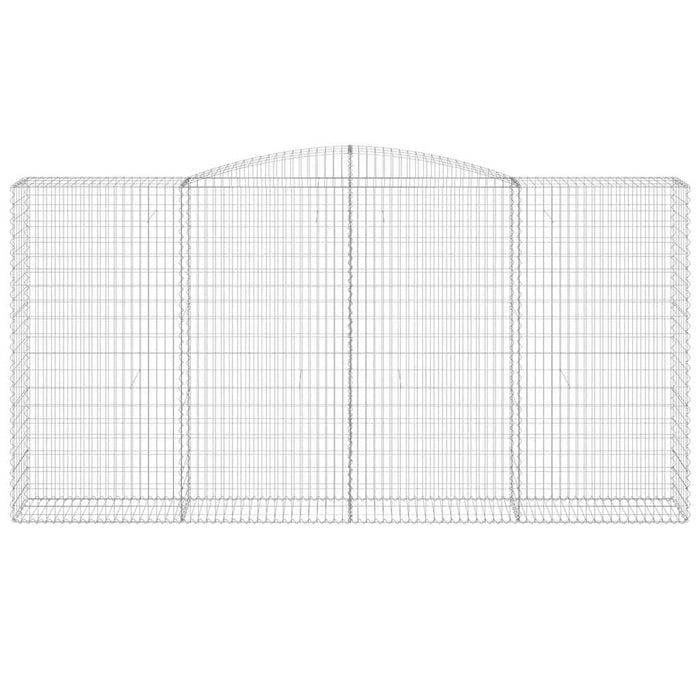 Coșuri gabion arcuite, 10 buc 400x50x200/220cm, fier galvanizat - WALTI WALTI