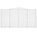 Coșuri gabion arcuite, 10 buc 400x50x200/220cm, fier galvanizat - WALTI WALTI