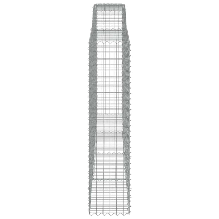 Coșuri gabion arcuite, 10 buc 400x50x200/220cm, fier galvanizat - WALTI WALTI
