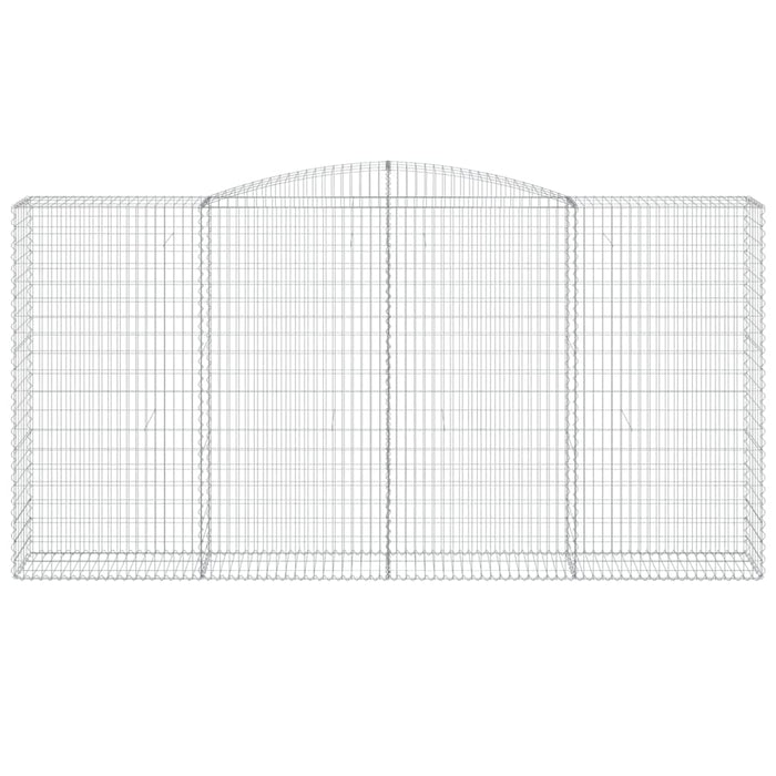 Coșuri gabion arcuite, 15 buc 400x50x200/220cm, fier galvanizat WALTI