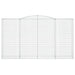 Coșuri gabion arcuite, 3 buc, 400x50x220/240cm, fier galvanizat - WALTI WALTI