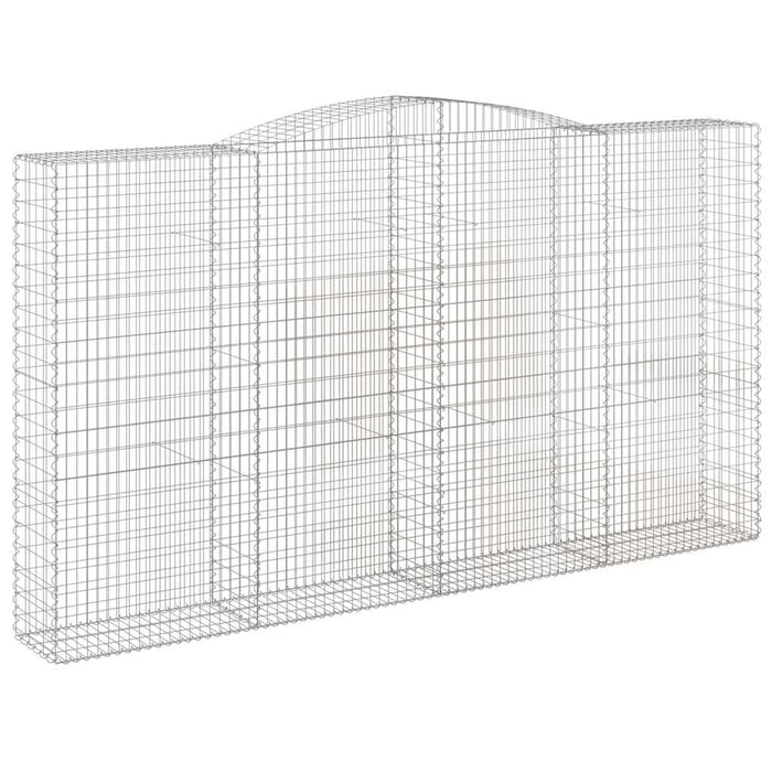 Coșuri gabion arcuite, 5 buc, 400x50x220/240cm, fier galvanizat - WALTI WALTI
