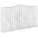 Coșuri gabion arcuite, 5 buc, 400x50x220/240cm, fier galvanizat - WALTI WALTI