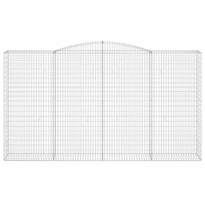 Coșuri gabion arcuite, 5 buc, 400x50x220/240cm, fier galvanizat - WALTI WALTI