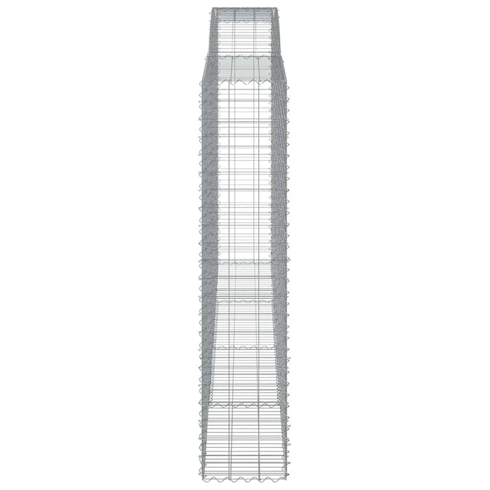 Coșuri gabion arcuite, 5 buc, 400x50x220/240cm, fier galvanizat - WALTI WALTI