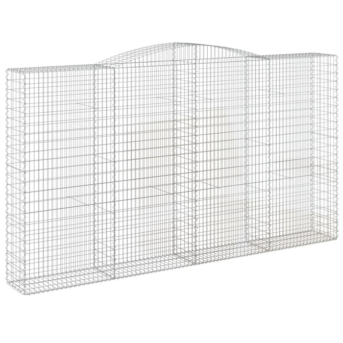 Coșuri gabion arcuite, 7 buc, 400x50x220/240cm, fier galvanizat - WALTI WALTI