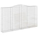 Coșuri gabion arcuite, 7 buc, 400x50x220/240cm, fier galvanizat - WALTI WALTI