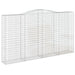 Coșuri gabion arcuite, 8 buc, 400x50x220/240cm, fier galvanizat - WALTI WALTI