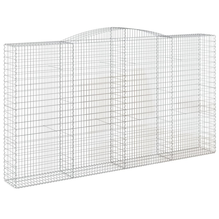 Coșuri gabion arcuite, 10 buc 400x50x220/240cm, fier galvanizat - WALTI WALTI