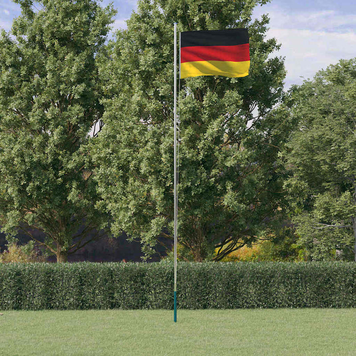Steag Germania și stâlp din aluminiu, 6,08 m WALTI
