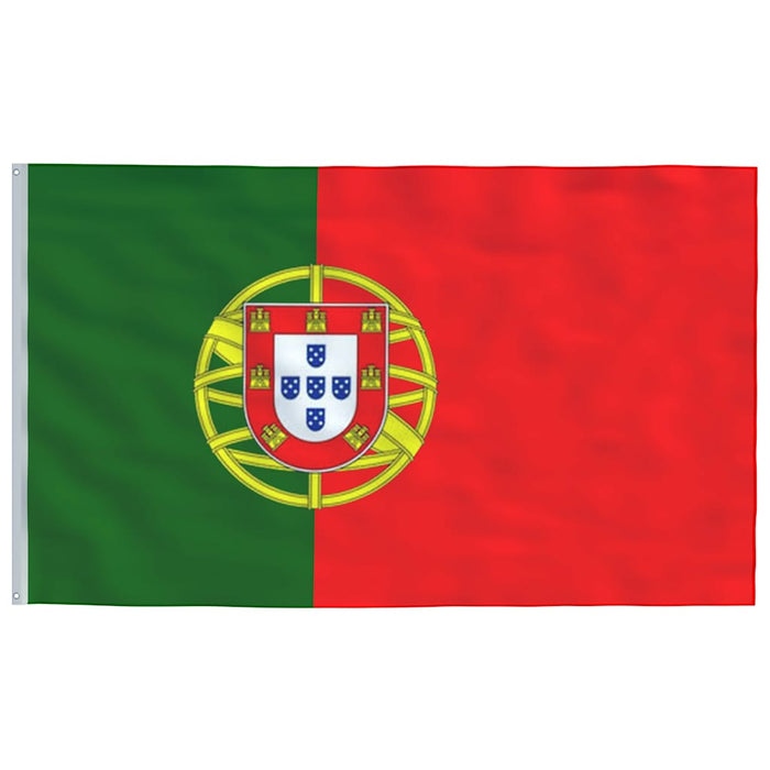 Steag Portugalia și stâlp din aluminiu, 6,08 m WALTI