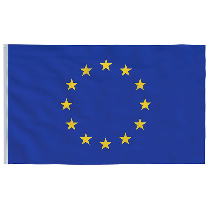 Steag Europei și stâlp din aluminiu, 6,08 m WALTI