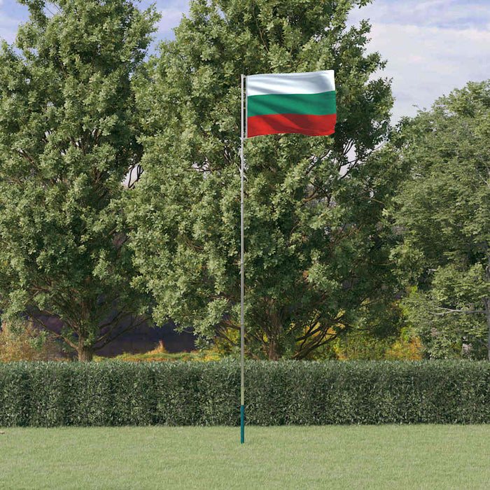Steag Bulgaria și stâlp din aluminiu, 5,5 m WALTI