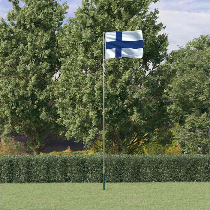 Steag Finlanda și stâlp din aluminiu, 5,5 m WALTI