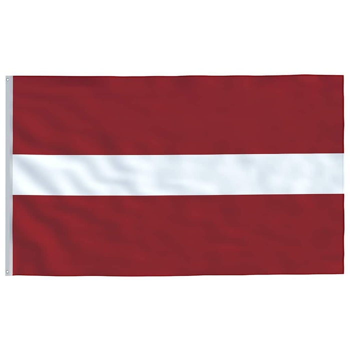 Steag Latvia și stâlp din aluminiu, 5,5 m WALTI