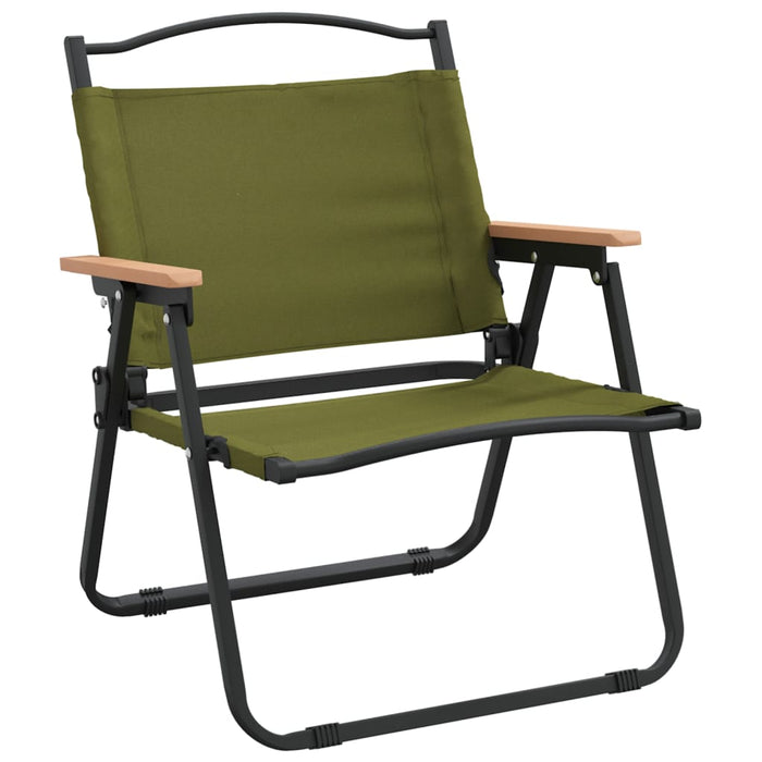 Scaune de camping, 2 buc., verde, 54x43x59 cm, țesătură Oxford - WALTI WALTI